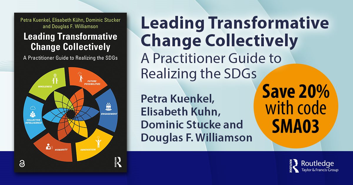 Leading Transformative Change Collectively Banner with Discount Code SMA03 for 20% discount